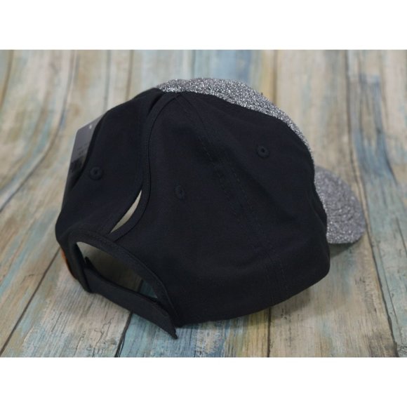 KBethos Ponytail Caps Women's Silver Glitter Hook & Loop Back NEW - Picture 6 of 9